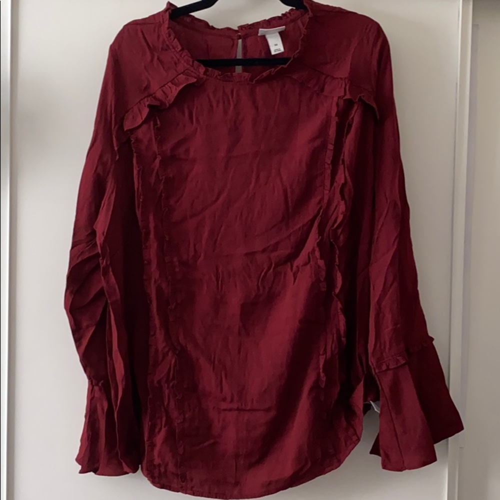 Ava & Viv Ruffle Blouse